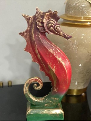 PremiumPort El Yapımı Dekoratif Deniz Atı Biblo, Şık ve Zarif Tasarım