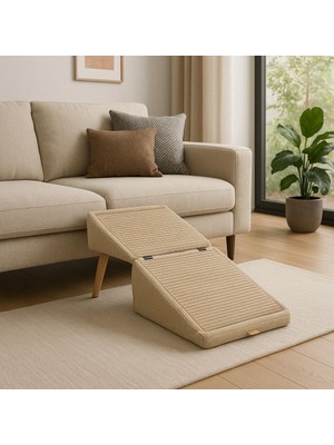 Rampas Köpek Yatağı Köpek Rampası & Puf Iki Fonksiyonlu