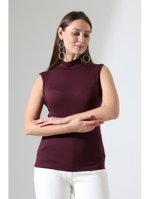 Endies Kadın Kolsuz Body 21757 Mürdüm