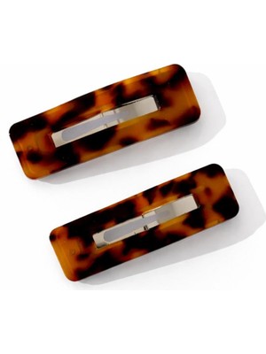 New Obsessions Kaplumbağa Sırtı Dikdörtgen Çıtçıt Toka 2'li Paket