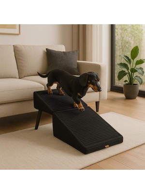 Rampas Köpek Yatağı Köpek Rampası & Puf Iki Fonksiyonlu