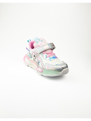 Pepino 1986 Gümüş Kız Çocuk Işıklı Spor Ayakkabı