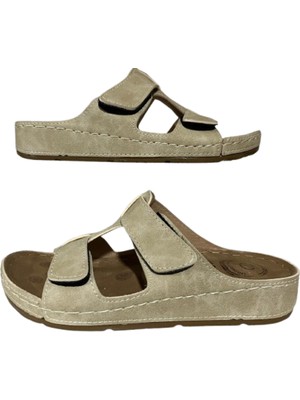 Mulex 1803 Kadın Anatomik Taban Cırtlı Ayarlanabilir Günlük Terlik