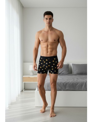 Alaturka Sensu Erkek Boxer Karışık Renk 3'lü Paket Set -BXR2000 Model-1