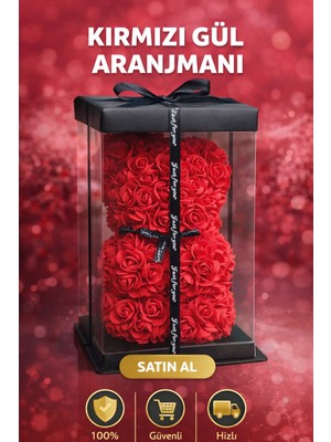 Sevgililer Günü Hediyelik Teddy Rose Gül Ayıcık