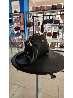 Sanmorris Siyah Bayan Omuz Çantası