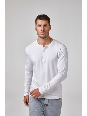 Relactive Erkek Uzun Kollu Düğmeli T-Shirt