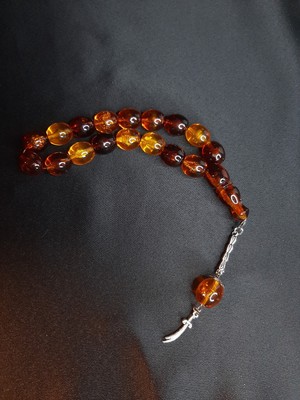 Mryart Toz Kehribar Balköpüğü Renk Kaliteli Şakşak Tesbih