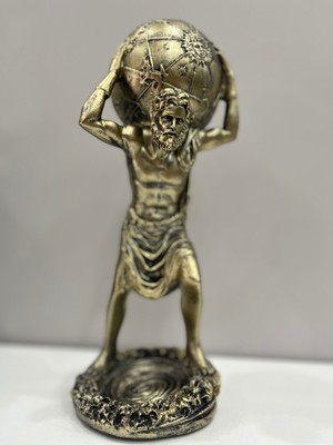 PremiumPort Dünya Mitolojik Temalı 28 cm Heykel, Zarif ve Detaylı Tasarım