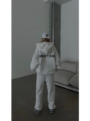 Emh Store Nakış Işlemeli Üç Iplik Sweat Takım- Beyaz