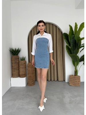 Emh Store Vinna Straplez Kot Mini Elbise