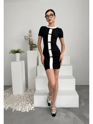 Emh Store Cazzie Fiyonk Detaylı Elbise