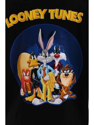 Emh Store Unisex Baskılı Oversize T-Shirt - Siyah