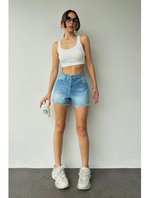 Emh Store Mavi Yazlık Kot Şort