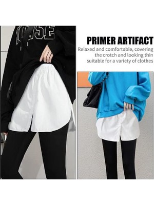 Emh Store Lastikli Düğmeli Kurtarıcı Gömlek Altı Eteklik -Beyaz