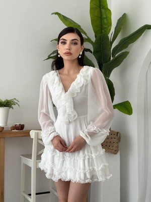 Emh Store Osıes Fırfırlı Elbise