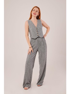 Emh Store Kırçıllı Desen Antrasit Takım