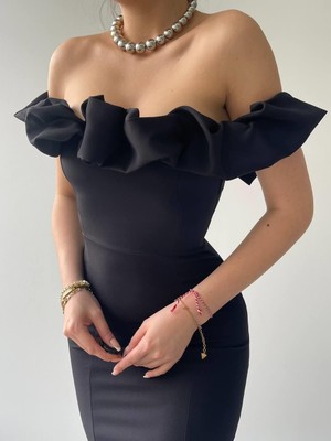 Emh Store Popi Madonna Yaka Kalem Elbise