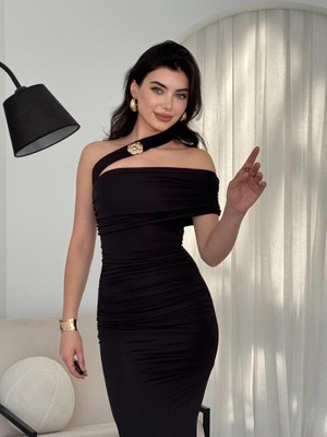 Emh Store Reta Çapraz Omuz Elbise
