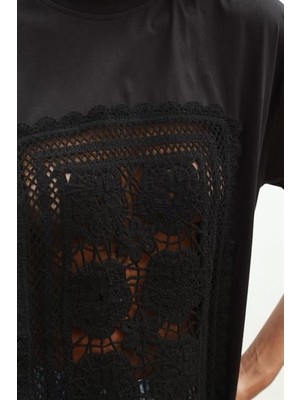 Emh Store Melasti Motifli Brodeli Tişört 8019-8