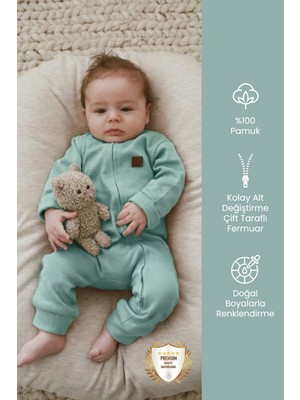 Çift Taraf Fermuarlı Bebek Tulumu Tulum