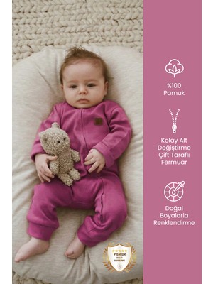 Çift Taraf Fermuarlı Bebek Tulumu Tulum