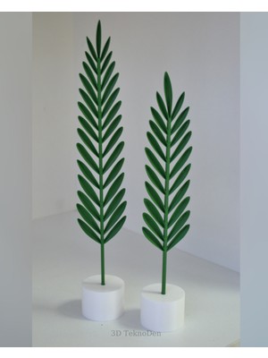 PremiumPort Modern 2'li Tüy Dekor Seti, Şık Salon Dekorasyonu Için Mükemmel Seçim