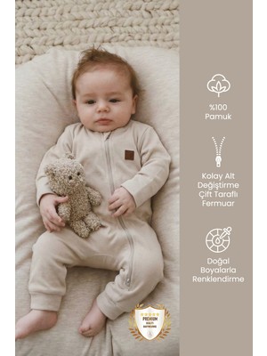 Çift Taraf Fermuarlı Bebek Tulumu Tulum