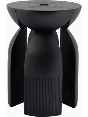 Zanat Unity Akçaağaç Zamansız Tasarım Tabure ve Yan Sehpa Siyah