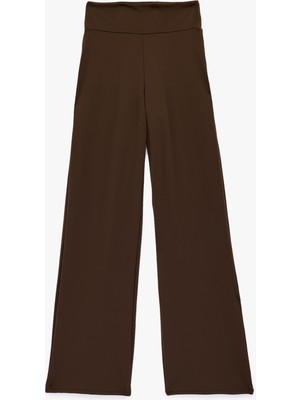 Koton Yüksek Bel Ispanyol Paça Spor Eşofman Altı