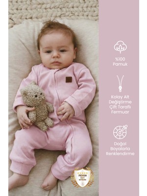 Çift Taraf Fermuarlı Bebek Tulumu Tulum