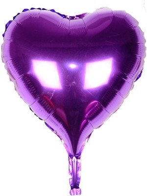 Mor Kalp Uçan Folyo Balon 80 Cm.