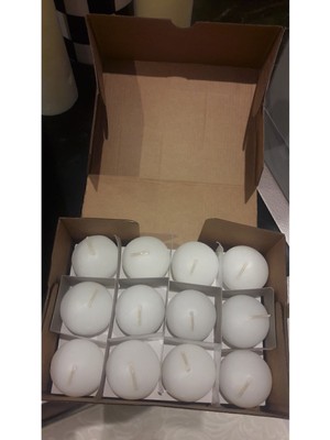 Teknotrust 12LI Renkli Suda Yüzen Terapi Mumları - Beyaz, Vanilya ve Lavanta Kokulu