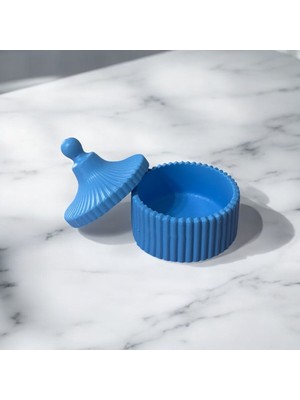 PremiumPort Şık Havalı Tasarım Kapaklı Mumluk ve Dekoratif Obje Seti