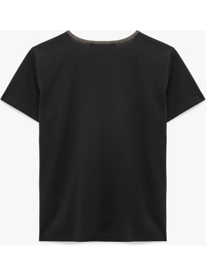 Koton Slim Fit Kısa Kollu Bisiklet Yaka Pamuklu Tişört