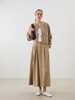 Lc Waikiki Yeni Sezon Poplin Kadın Etek