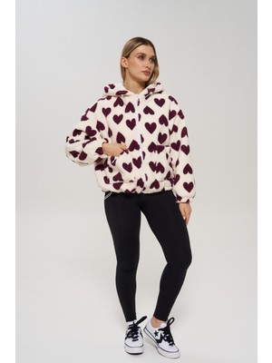 Venilife Kalpli Kapüşonlu Peluş Mont