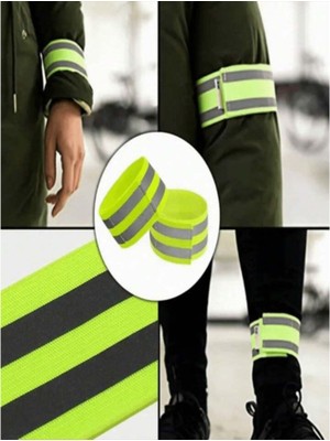 PremiumPort Güvenlik Için Parlak Reflektör Bantlar, Kol ve Ayak Bileği Seti