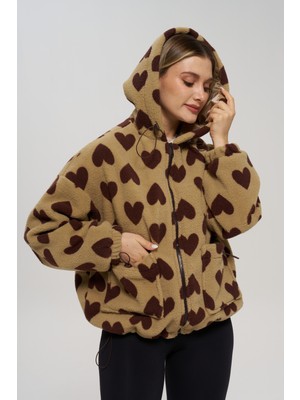 Venilife Kalpli Kapüşonlu Peluş Mont