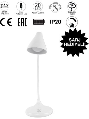 Ack Dokunmatik Dimli LED Masa Lambası 3W