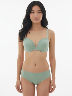 Pemilo Kadın 724 Desteksiz % 100 Pamuk Sütyen Takımı