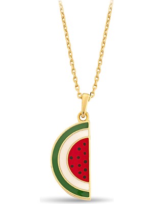 ÇGK KUYUMCULUK Karpuz Model  Altın Kolye  CGKKLY251