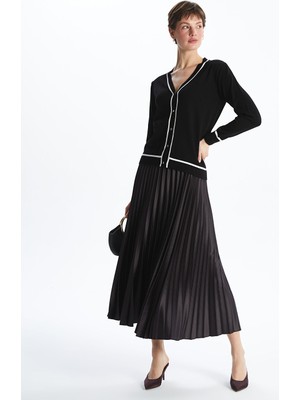 Lc Waikiki Yeni Sezon Beli Lastikli Saten Kadın Pileli Etek