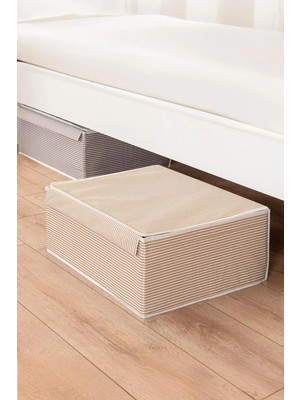 Helen's Home 6 Adet Kutu Hurç Baza ve Yatak Altı Uyumlu Giysi Yastık Hurcu Düzenleyici Saklama Kutusu 50X40X19