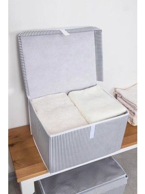 Helen's Home 4 Adet Kapaklı Mini Kutu Hurç 40X30X26 cm