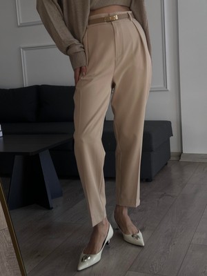 Madame Melek Zr Orijinal Marka Havuç Pantolon Kumaş Pantolon