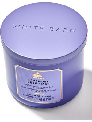 PremiumPort Büyük Lavanda Bergamot Kokulu Mum 411 G Rahatlatıcı Atmosfer Için