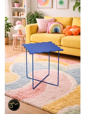 3art Metal Dekorasyon Modern Yan Sehpa – Minimal Tasarım Dekoratif Orta Sehpa - Salon & Ofis Için Şık Metal Sehpa