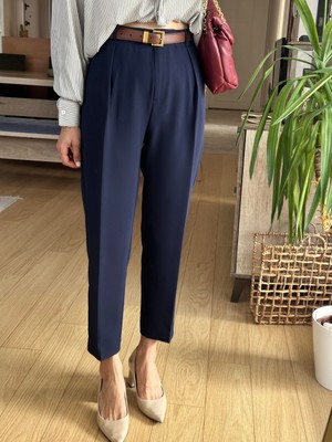 Madame Melek Zr Orijinal Marka Havuç Pantolon Kumaş Pantolon