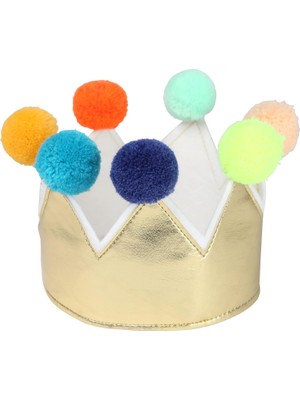 Meri Meri Altın Pompom Taç